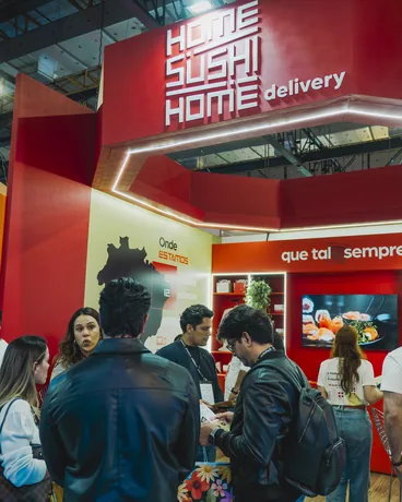 Estande do Home Sushi Home em feira do setor